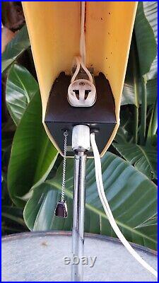 Rare Vintage Mid Century Modern Multi-Adjust Fluorescent Table Lamp Plastic Stel