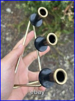 Rare Vintage Mid Century Modern Swedish Gunnar Ander Candelabra- Ystad Metall #2