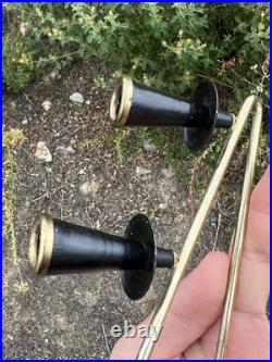 Rare Vintage Mid Century Modern Swedish Gunnar Ander Candelabra- Ystad Metall #2