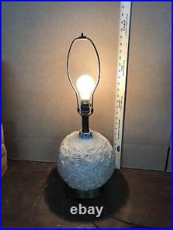 Rare Vintage Mid Century Modern Table Lamp Spun Fiberglass