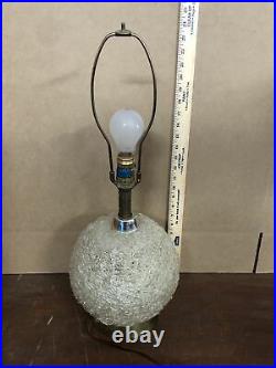Rare Vintage Mid Century Modern Table Lamp Spun Fiberglass