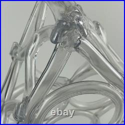 Rare Vintage Mid-Century Modern Triangle 10 Bottle Lucite Wine Rack