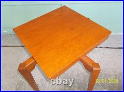 Rare Vintage Mid Century Modern Universal Woodcrafters Inc. Rotating Top Table