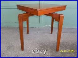 Rare Vintage Mid Century Modern Universal Woodcrafters Inc. Rotating Top Table