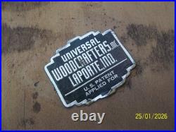 Rare Vintage Mid Century Modern Universal Woodcrafters Inc. Rotating Top Table