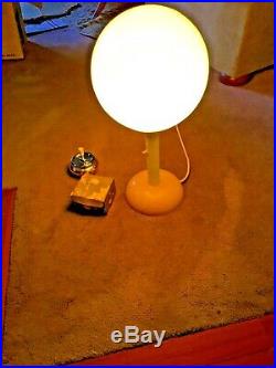 Rare Vintage Mid-century Modern Atomic Orb Space Age Globe Indoor/outdoor Lamp