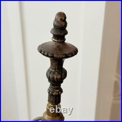 Rare Vintage Modern MCM Hollywood Black & Gold Lamp Dinanderie Style Genie Shape