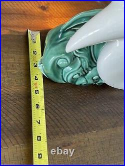 Rare Vintage Modern Mid-Century MCM Seagull Bird On Ocean Waves Ceramic TV Lamp