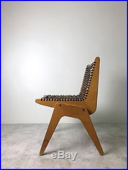 Rare Vintage Plywood Cord Rope Chair Robert Kayton Assoc Mid Century Modern
