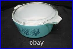 Rare Vintage Pyrex Saxony Promotional 475-B Cinderella Casserole Dish With Lid -A5