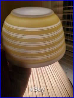 Rare Vintage Pyrex Yellow Rainbow Stripe Bowls Set of 3. EUC