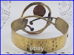 Rare Vintage Richard Bitterman MCM Mid Century Modern Brutalist 7 Bracelet