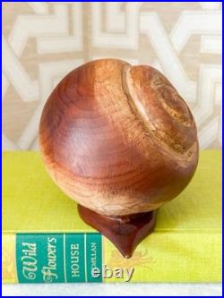 Rare Vintage Sarreid Spain Carved Wood Snail 13 Sculpture MCM Mid Century Decor