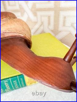 Rare Vintage Sarreid Spain Carved Wood Snail 13 Sculpture MCM Mid Century Decor