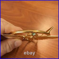 Rare Vintage Signed MID Century Modern Belt Buckle Joseph Burlini Sculpture