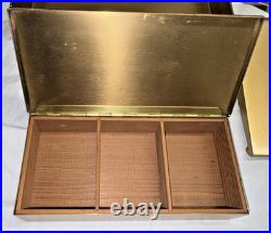 Rare! Vintage Silver Crest Bronze Mid Century Modern 15 Piece Desk/Office Set