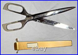 Rare! Vintage Silver Crest Bronze Mid Century Modern 15 Piece Desk/Office Set