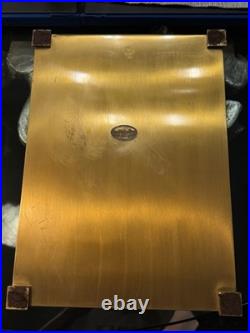 Rare! Vintage Silver Crest Bronze Mid Century Modern 4 Piece Desk/Office Set