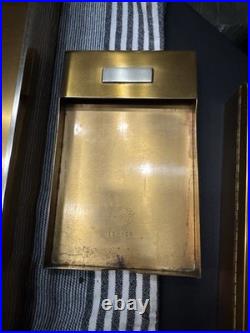 Rare! Vintage Silver Crest Bronze Mid Century Modern 4 Piece Desk/Office Set