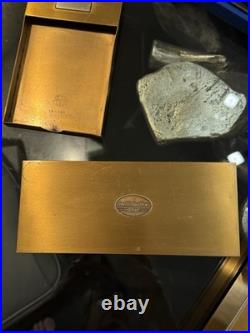 Rare! Vintage Silver Crest Bronze Mid Century Modern 4 Piece Desk/Office Set