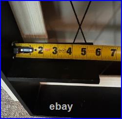 Rare Vintage Wood Shadowbox MCM Atomic Era Wall Hanging Black White 1950s