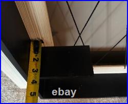 Rare Vintage Wood Shadowbox MCM Atomic Era Wall Hanging Black White 1950s