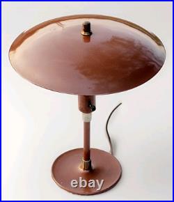 Rare Vtg 15 Mid-Century Modern UFO Saucer Table Lamp All Original
