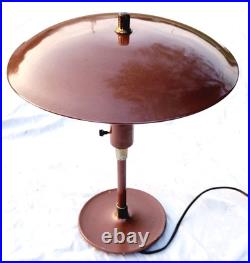 Rare Vtg 15 Mid-Century Modern UFO Saucer Table Lamp All Original