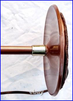 Rare Vtg 15 Mid-Century Modern UFO Saucer Table Lamp All Original