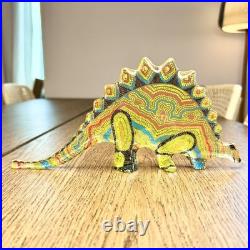 Rare Vtg Abraham Palatnik Lucite Stegosaurus Figurine Large 11.5 MCM Brazil