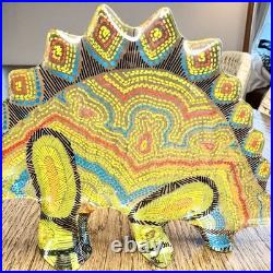 Rare Vtg Abraham Palatnik Lucite Stegosaurus Figurine Large 11.5 MCM Brazil