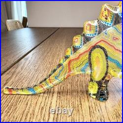 Rare Vtg Abraham Palatnik Lucite Stegosaurus Figurine Large 11.5 MCM Brazil