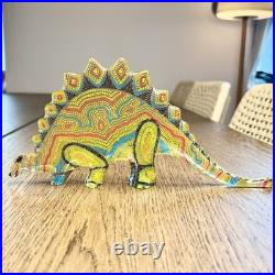 Rare Vtg Abraham Palatnik Lucite Stegosaurus Figurine Large 11.5 MCM Brazil