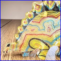 Rare Vtg Abraham Palatnik Lucite Stegosaurus Figurine Large 11.5 MCM Brazil