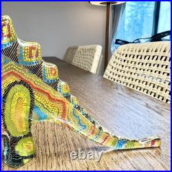 Rare Vtg Abraham Palatnik Lucite Stegosaurus Figurine Large 11.5 MCM Brazil