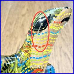 Rare Vtg Abraham Palatnik Lucite Stegosaurus Figurine Large 11.5 MCM Brazil