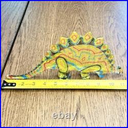 Rare Vtg Abraham Palatnik Lucite Stegosaurus Figurine Large 11.5 MCM Brazil