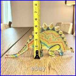 Rare Vtg Abraham Palatnik Lucite Stegosaurus Figurine Large 11.5 MCM Brazil