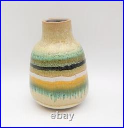 Rare Vtg Alvino Bagni Signed Mid-Century Modern Italian Studio Art Pottery Vase