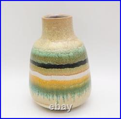 Rare Vtg Alvino Bagni Signed Mid-Century Modern Italian Studio Art Pottery Vase