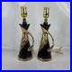 Rare_Vtg_Deena_Weeping_Gold_Drip_Pattern_MCM_Mid_Century_Modern_Set_of_2_Lamps_01_rj