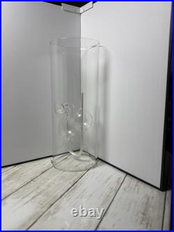 Rare Vtg. Double Chimney Handblown Zodiac Glass-oil-lamp Wolfard -excellent