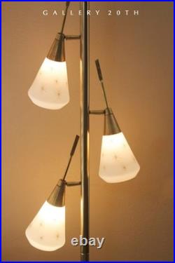 Rare! Vtg Laurel Tension Pole Lamp 1960 MID Century Modern Stiffel Futura Era