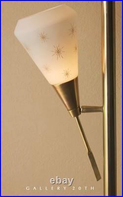 Rare! Vtg Laurel Tension Pole Lamp 1960 MID Century Modern Stiffel Futura Era