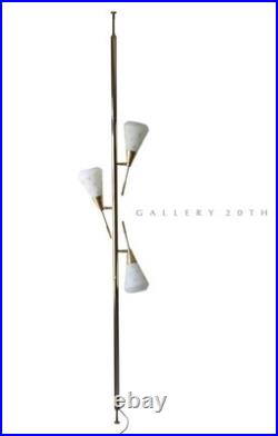 Rare! Vtg Laurel Tension Pole Lamp 1960 MID Century Modern Stiffel Futura Era