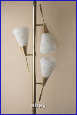 Rare! Vtg Laurel Tension Pole Lamp 1960 MID Century Modern Stiffel Futura Era
