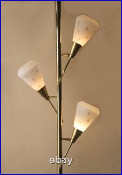 Rare! Vtg Laurel Tension Pole Lamp 1960 MID Century Modern Stiffel Futura Era