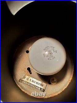Rare Vtg Mid Century Joe Columbo Canister For Lightolier Table Lamp Light