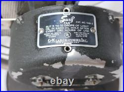 Rare Vtg Mid-Century Modern GM Laboratories Inc. Surf Fan No. 540-2 All Original