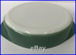 Rare Vtg Pyrex Glass Promo Heinz Green 024 Cake Pan Baking Casserole Dish #221